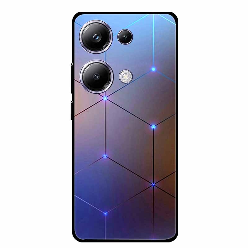 For Xiaomi Poco M6 Pro 4G Phone Case Cover Wolf Shockproof Black Silicone Soft Back Cover Cases For Poco M6 Pro Case M 6 M6Pro