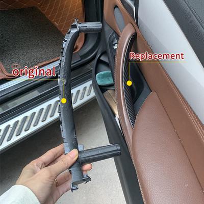 LHD RHD Maçaneta interna da porta interior acabamento interno substituição fibra de carbono para BMW F15 F16 X5 X6 2014-