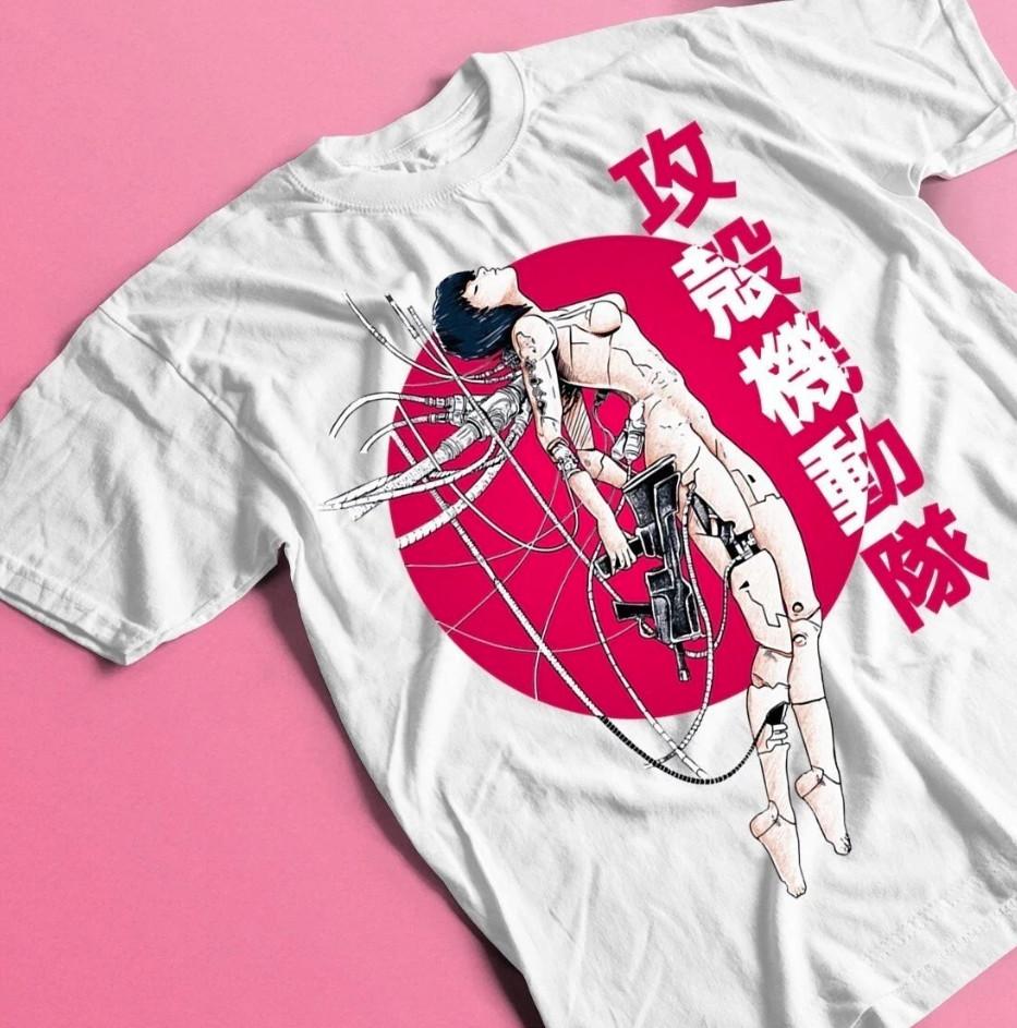 Ghost in the Shell Motoko Kusanagi Unisex Tee Japanese Anime Aesthetic T-Shirt