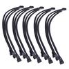 5-1PCS 4 Pin PWM Fan Cable 1 to 3 Ways Splitter Black Sleeved Extension Cable PMW Fan Connector Cord Lines Computer Wires