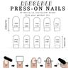24x French Tip Full Cover False Nail Fashion Press On Nail Long Square Stick On Nail Glossy Acrylic Nail for Daily