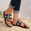 Summer Transparent Sandals Flower One-Bottom Women's Slippers