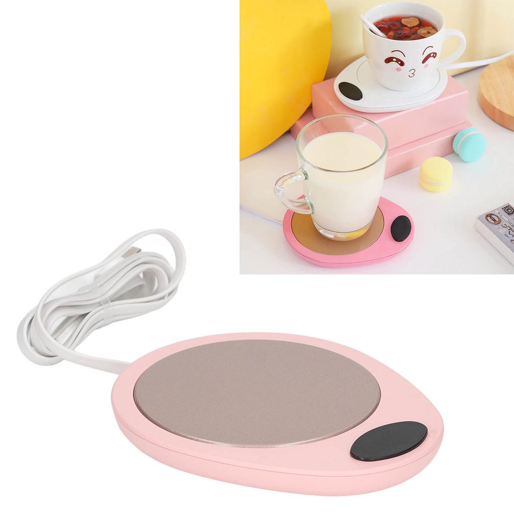 USB Mug Warmer Constant Temp Waterproof Electric Beverage Heating Plate for Ceramic Coffee Cups
