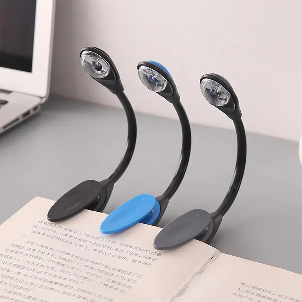 Mini LED Book Clip Light Adjustable Desk Clip Lamp LED Reading Lamp Portable Night Light Clamp for Dorm Bedroom Outdoor Travel