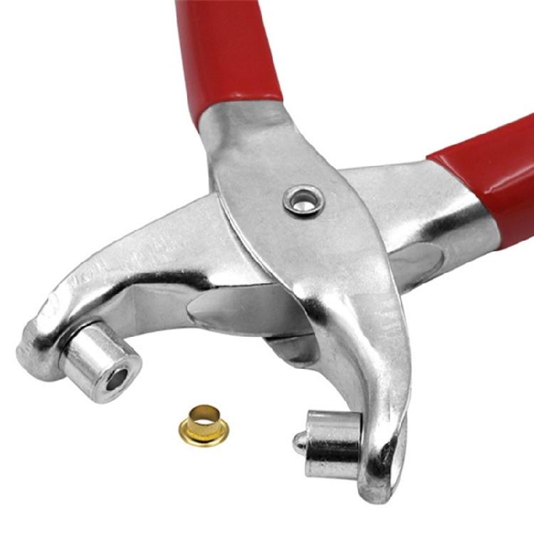 Professional Carbon Steel Leather Puncher Pliers For Belts Making Metal Grommet Crafting Leathercraft Punching Tool