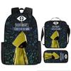 Luxury Popular Novelty Little Nightmares 3D Print 3pcs/Set pupil School Bags Laptop Daypack Backpack Lunch bag Pencil Case