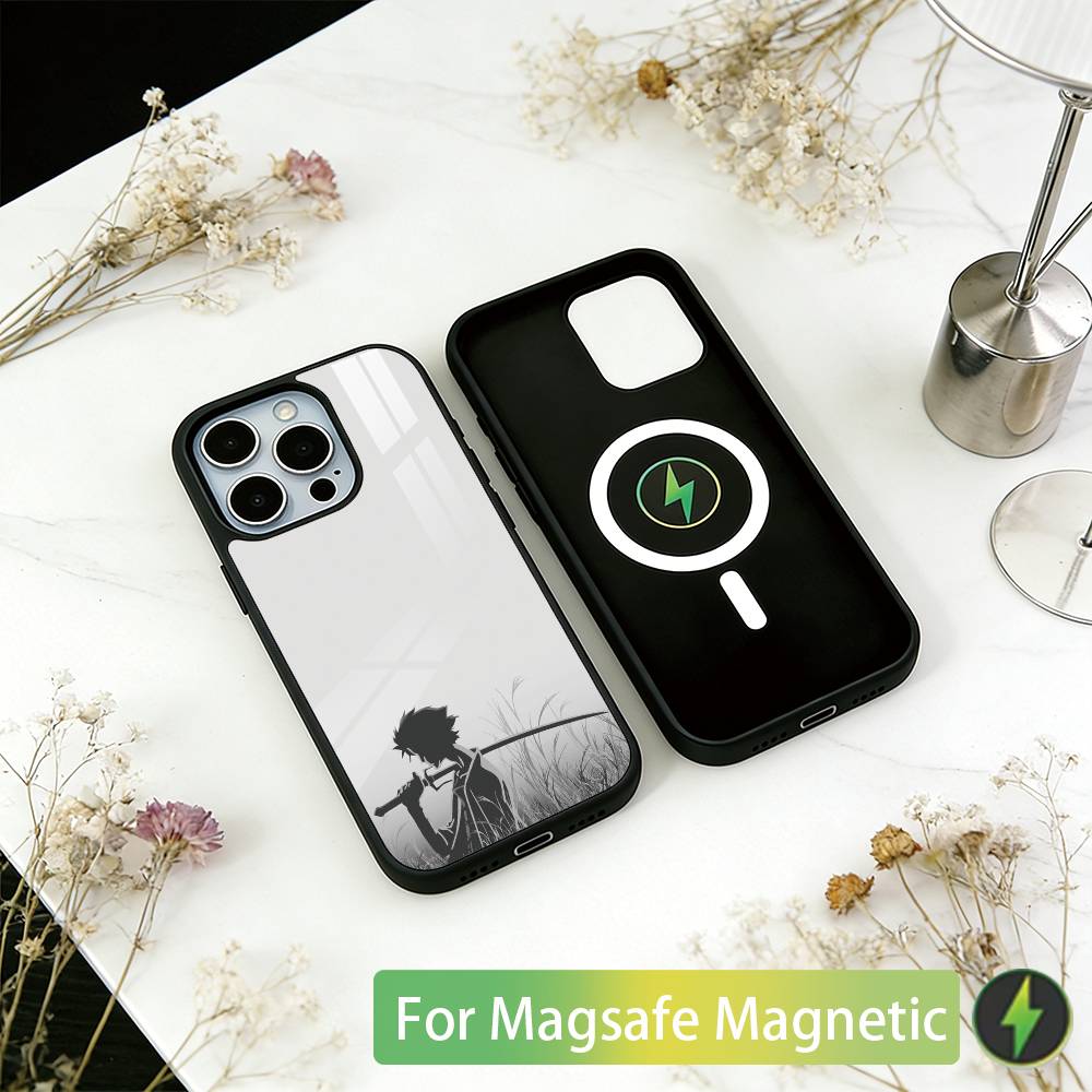 Japanese Bushido Samurai Phone Case For iPhone17,16,15,14,13,12,11 Plus,Pro Magnetic with Magsafe Wireless Charging