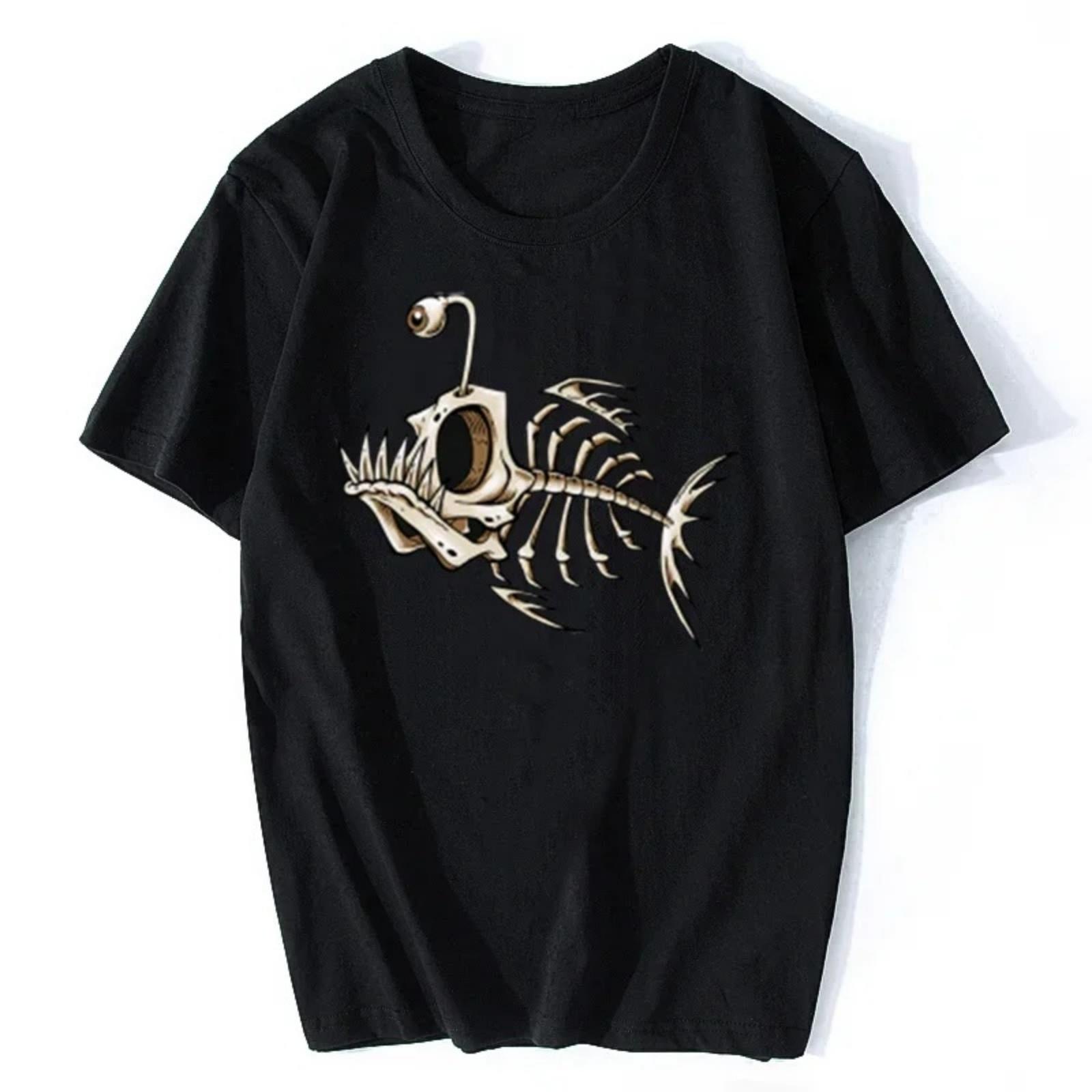 

Bonefish Skull Deep Sea Fish Skeleton Funny Fisherman Angler T-Shirt O-Neck Short Sleeve Womes T Shirt Oversize Streetwear XXXXXL різнокольоровий