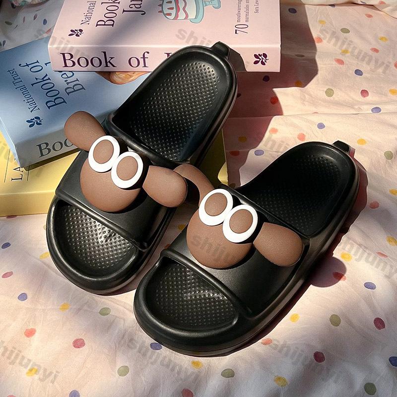 Fashion Women Cute Sheep Sandals Summer New Design Thick Sole Flip Flops Beach Slides Home Casual Shoes Flat Female Eva House Slippers