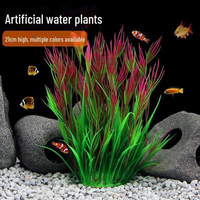 Serie CO a metà visuale: Piante Acquatiche Finte in Plastica per Acquario, Piante Acquatiche Finte per Decorazione e Paesaggistica di Acquari