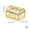 Vintage Treasure Chest Storage Box Transparent Pirate Candy Jewelry Display Box for Wedding Party Birthday