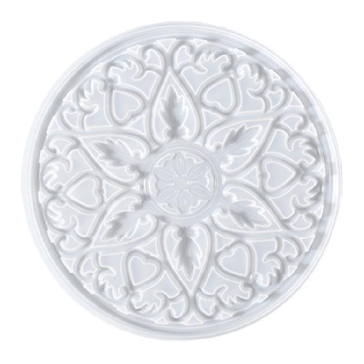 

Flower Pattern DIY Decoration Coaster Mold Placemat Mug Pad Resin Casting Mold 1