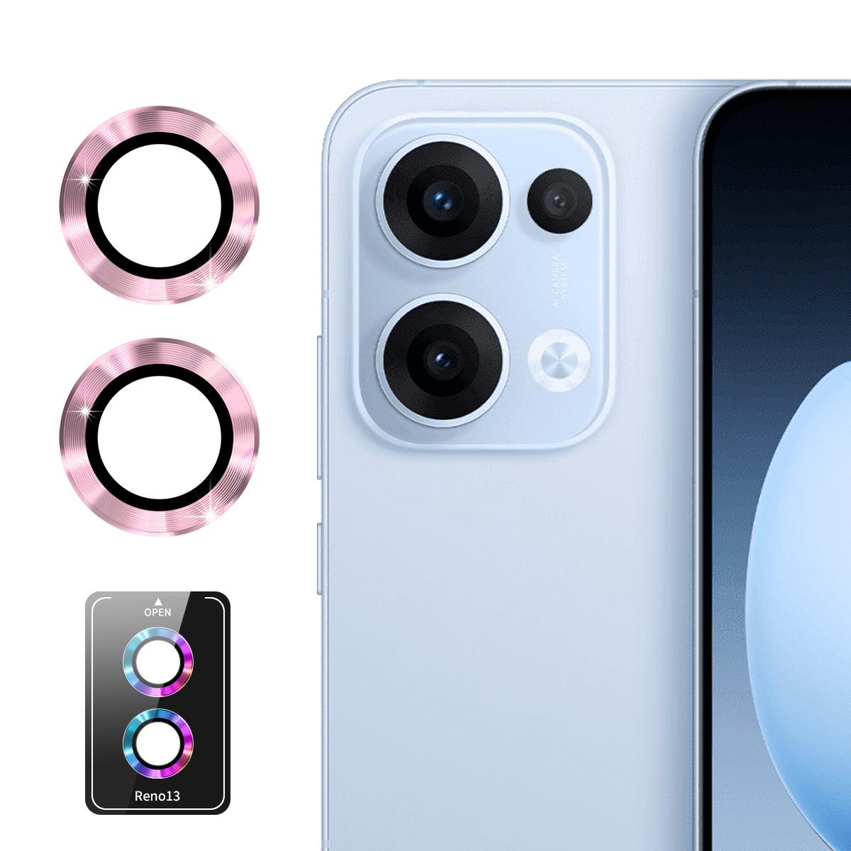 

Для Oppo Reno13 5G (Глобальний) Захисник об єктива камери ENKAY Hat-Prince Металеве кільце Плівка для об єктива E