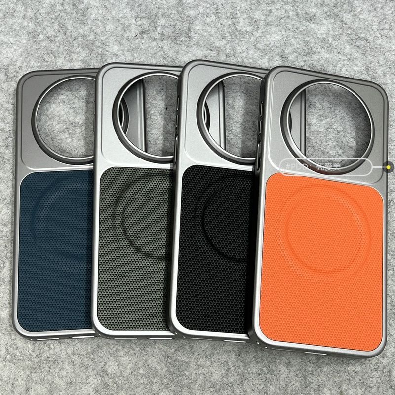 For Huawei Mate 80 Pro Case Fashion Magnetic For MagSafe Fine Grain PU Leather Electroplated PC Lightweight Hard Cover