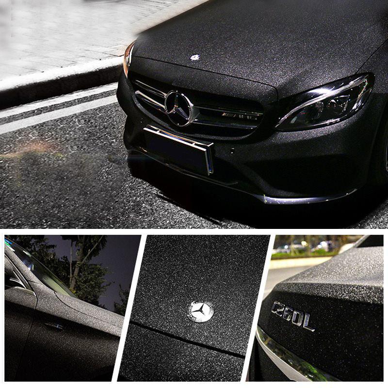 Car Styling Black Glitter Diamond Shiny Vinyl Films Wrap For Car Body Car Sticker Auto Decoration Motorcycle Decal