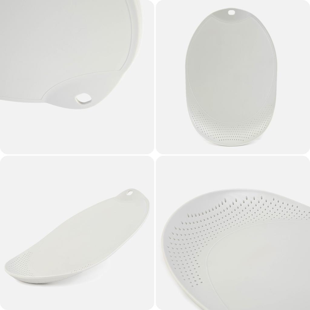 KADAX Cutting Board with Drainer and Handle Plastic 25x38cm