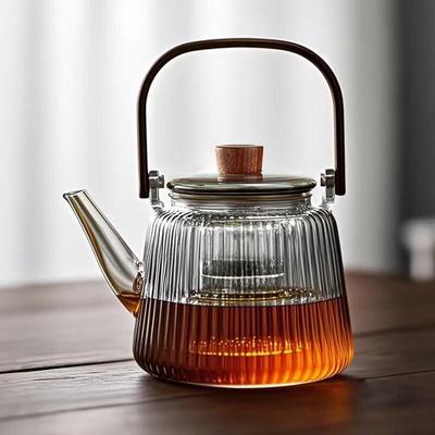 YIHUTEA Elegant Handmade Glass Teapot Kettle