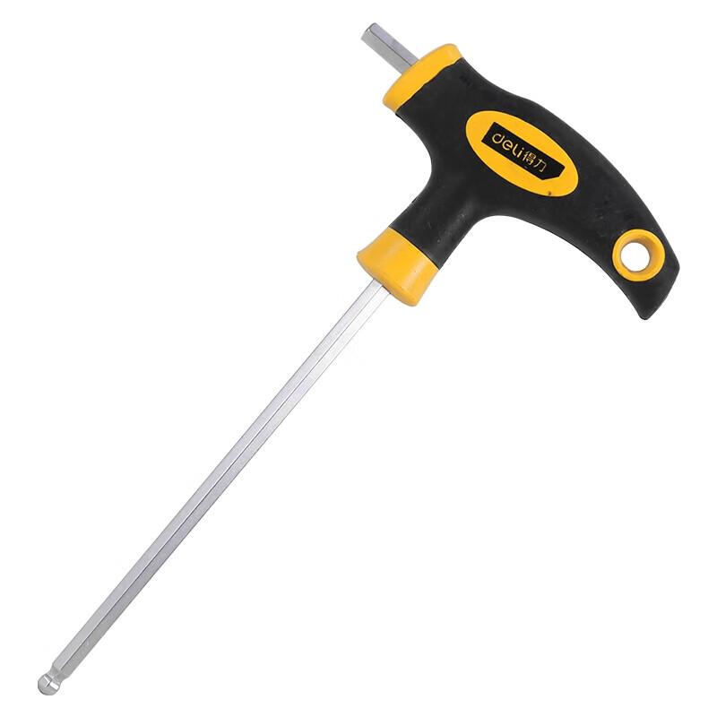 Deli T-Handle Ball End Hex Wrench 6mm