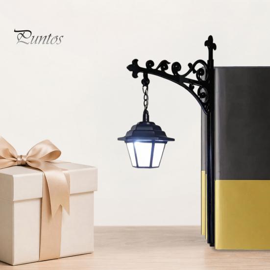 Modern Shelf Light Vintage Bookshelf Light, LED Reading Lamp for Bookcase, Metal Retro Lamp, Battery Free Decorative Desk Book Lovers & Library Study