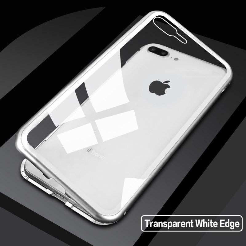 2 IN 1 Glass 360 Degree Full Protection Phone Case For iPhone 11 Pro Max Back Cover With Magnetism