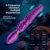 Octopus Double Shock AV Vibrating Pen for Women, Female Orgasmic Stimulation, G-Spot Trigger, Self-Pleasure Device, Rotating Vibrating Rod, Adult Toy