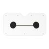 AGGZOM Baymax Car Front Sunshade for Light Light Heat Heat UV 5 Suction Cups Easy Popular Car Character Sunshade, Cars, Blocking, Insulation,