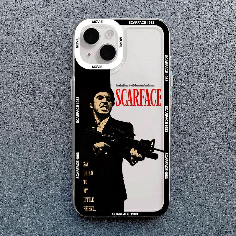 Classic Film S-Scarface Phone Case For iPhone 17 16 15 11 12 14 13 Pro Max Mini X XS XR 7 Plus 16E Air Shockproof Cover Fundas