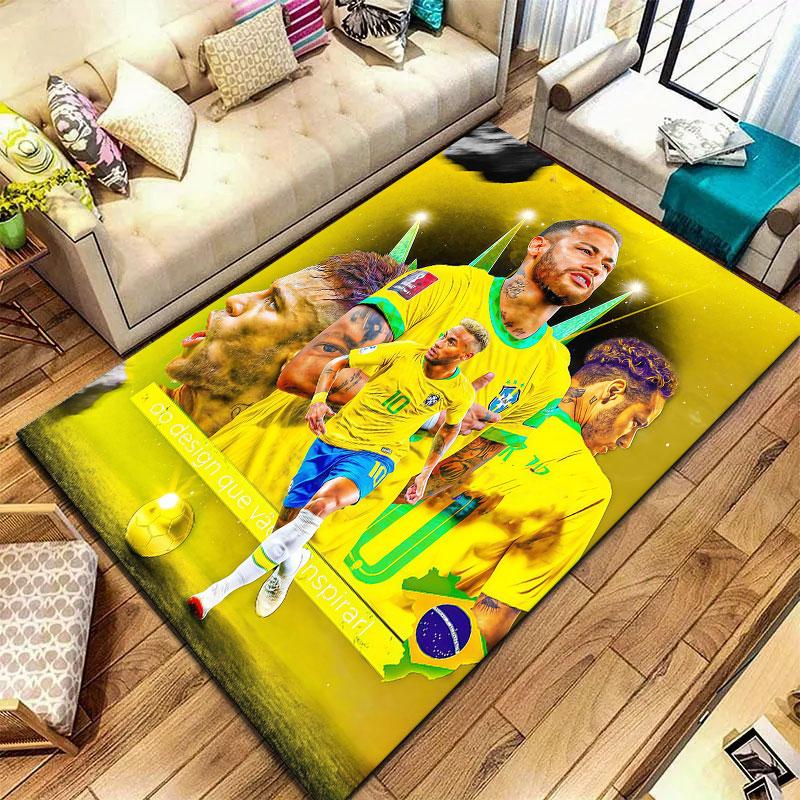 Neymar Carpet Rug for Living Room Bedroom Home Sofa Decoration,Kids play Non-slip Floor Mat