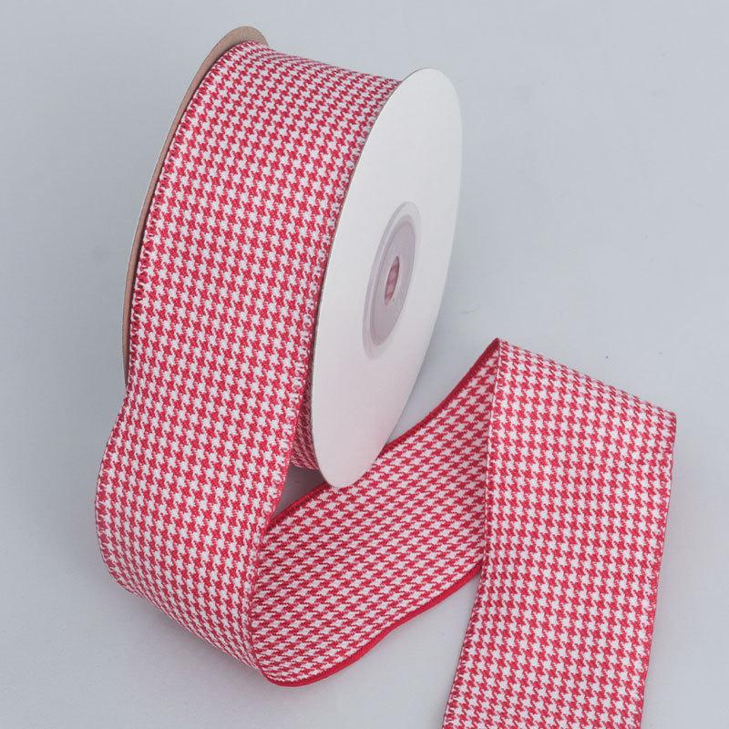 Handmade Decorative Romantic and Cozy 4cm Colorful Thousand Bird Plaid Clashing Ribbon Bow Ribbon Gift Holiday Clothing Packaging Decorative Fabrics