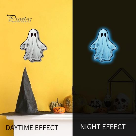 Halloween Home Decoration Gifts Luminous Ghost Wall Stickers for Decoration, Glow in The Dark PVC Decals Windows And Glass Doors, Removable Waterproof