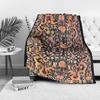 Floral Paisley Pattern Fleece Blanket Soft Warm Throw Bed Sofa Decorative Cushion Cover Gift