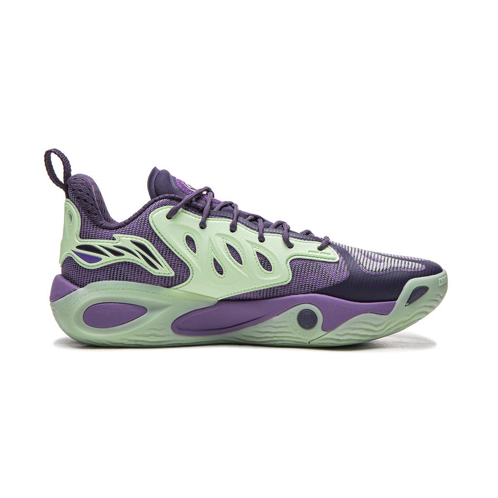Li Ning Reverse 5 Hunter 2 Super Demon Technology Mesh Basketball Shoes Men sneakers Purple Green ABFW013-10