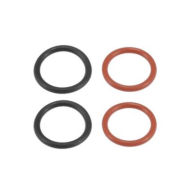 ACROPIX Pompa wspomagania kierownicy O-ring Uszczelka złącza wlotowego/wylotowego Kompatybilna z Honda Accord Czarny Czerwony 4 szt.