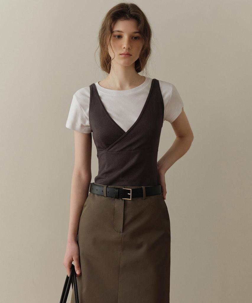 Poyueoaijeuonli Filo Two-Way Sleeveless (Charcoal)