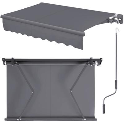 Gray Terrace Awning 400 X 250 Cm