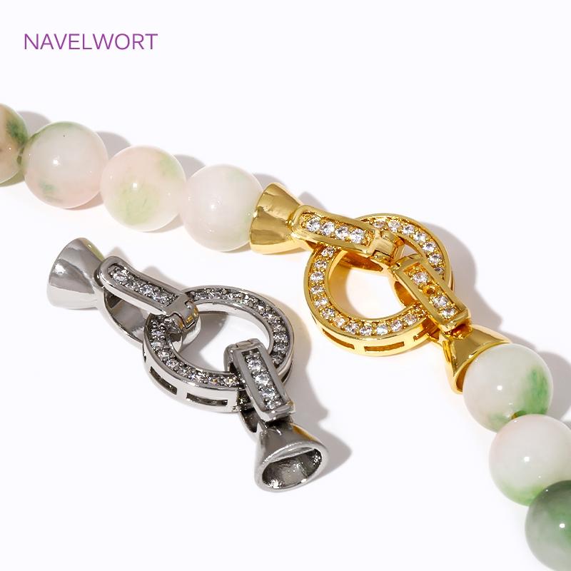 18K Gold Plated Brass Connector Clasps For Jewelry Making,Locks For Jewelry,Fasteners For Bracelets,DIY Jewelry Accessories