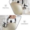Stovetop Whistling Kettle 25L Stainless Steel Tea Pot for Gas Electric Induction Use Fast Heating Safe Boiling with Loud Whistle