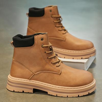 Shoes Men Male Sneakers Ankle Boots Loafers Soft and Comfortable Apring and Autumn Wear-resistant Non-Slip Fashion Outdoor Boots