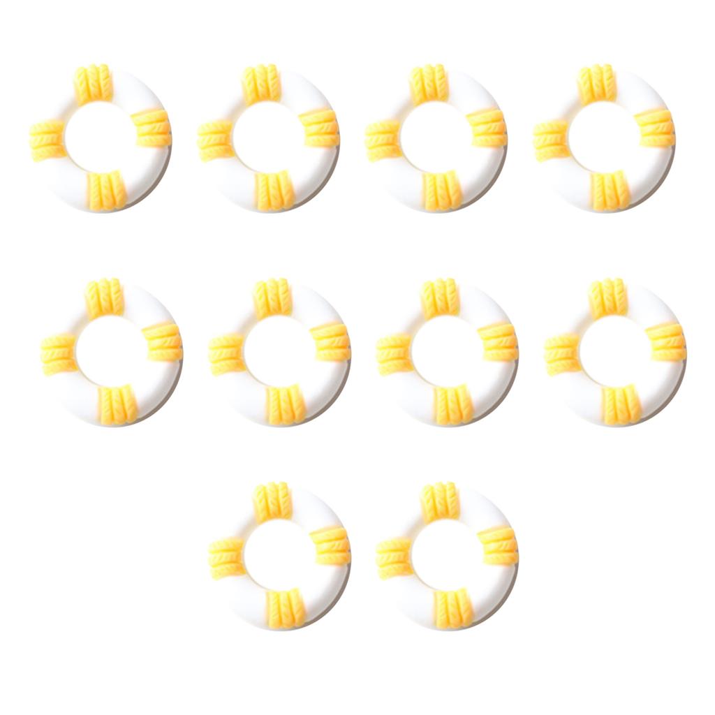 Packung mit 10 Resin Meerestier-Stilen Flatback-Dekorationen für Kreativprojekte