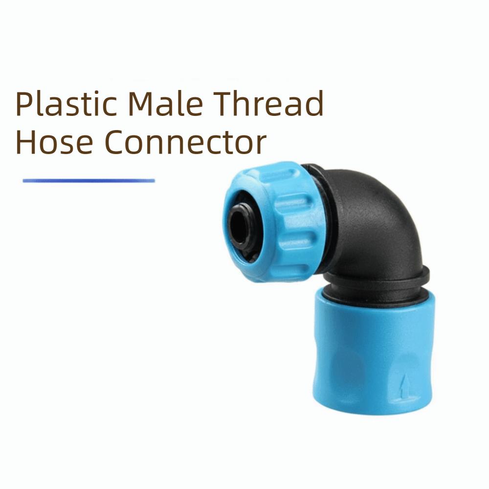 ABS Material Water Hose Elbow 90° Elbow Quick Connect Garden Irrigation Hose Adapter 16mm Size Pipe Fitting Hose Adapter