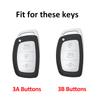 3 Buttons Shell For Hyundai Santa Fe Ix35 Ix25 I10 I30 I40 Rena Sonata Elantra Creta Tucson Fob Holder Tpu Car Key Case Cover