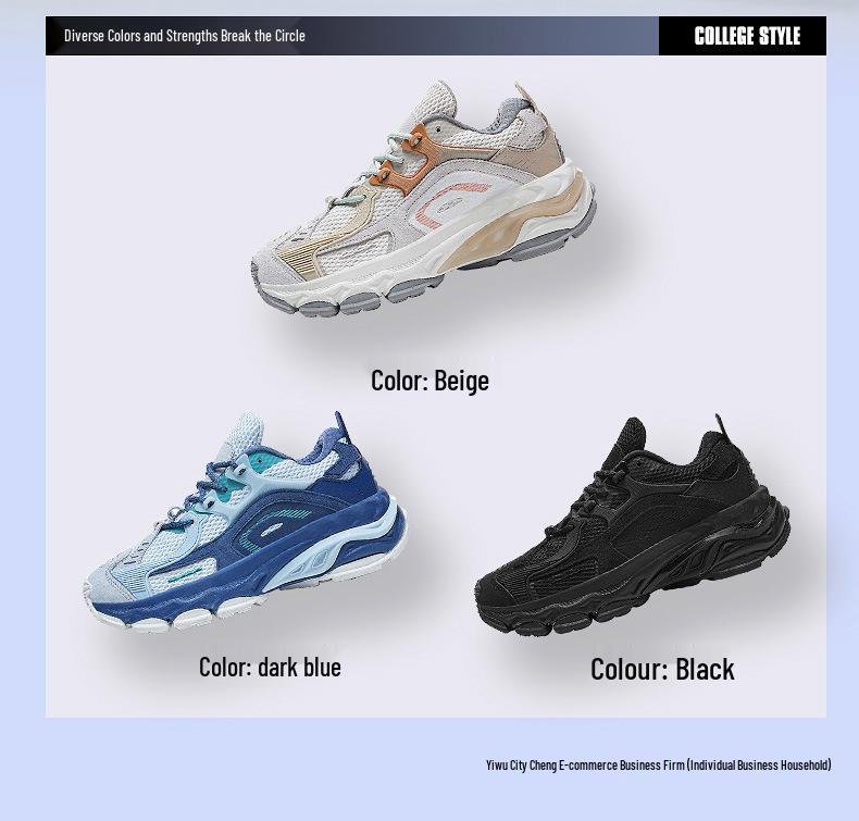2025 Herren Trendige Retro Mesh Laufschuhe: Sportliche, lässige Dad-Sneakers mit dicker Sohle für den Sommer
