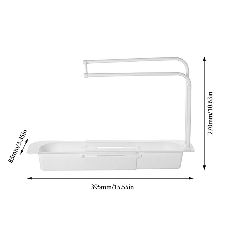 Kitchen Sinks Soap Sponge Organizer Holder Telescopic Sink Shelf Drain Rack Storage Basket Kitchen Gadgets Accessories