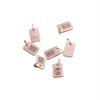 S999 Sterling Silver Smooth Drip Pendant Charm, Engravable Tag for Men, Women, Couples.