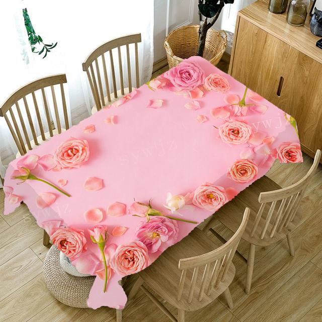 

Настольная скатерть для домашнего обеденного стола, гостиная, кухня, украшение для столовой, прямоугольная необрастающая скатерть, подарок к празднику 90x140cm35x55inch
