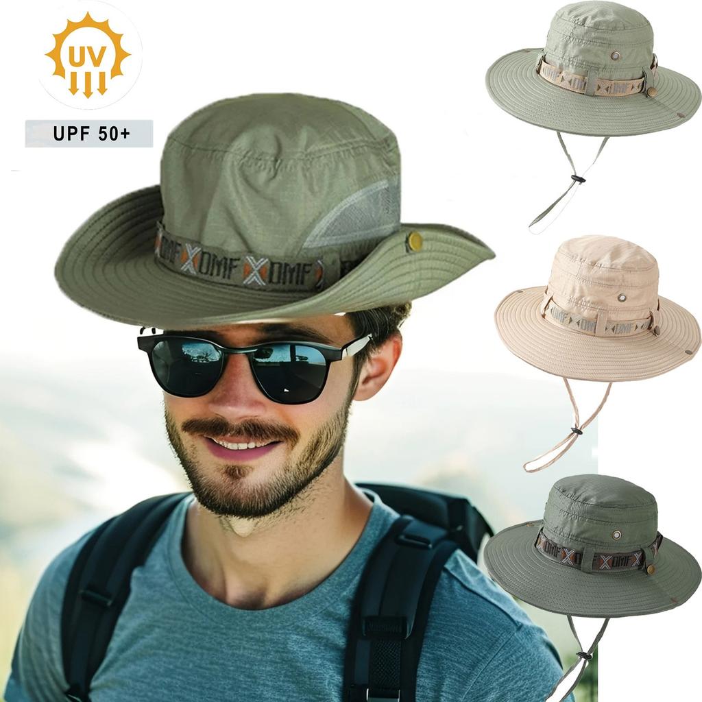 Summer Outdoor Men And Women Mountaineering Large-brimmed Fisherman Hat Sun Hat Anti-UV Fishing Cap Sun Hat