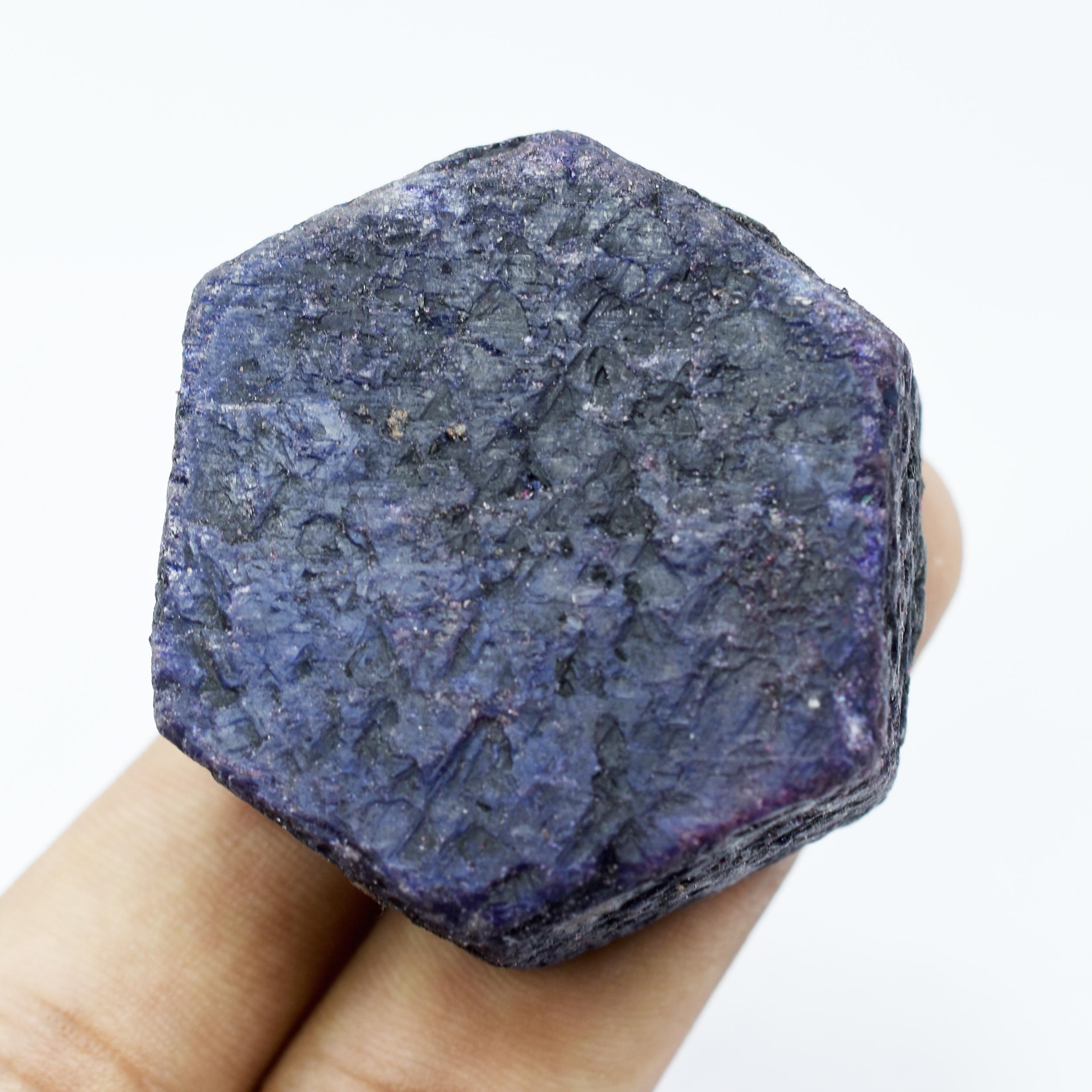 

148 Ct CERTIFIED Blue Sapphire Natural Uncut Rough Loose Gemstone Huge Size 41.7 mm approx синій