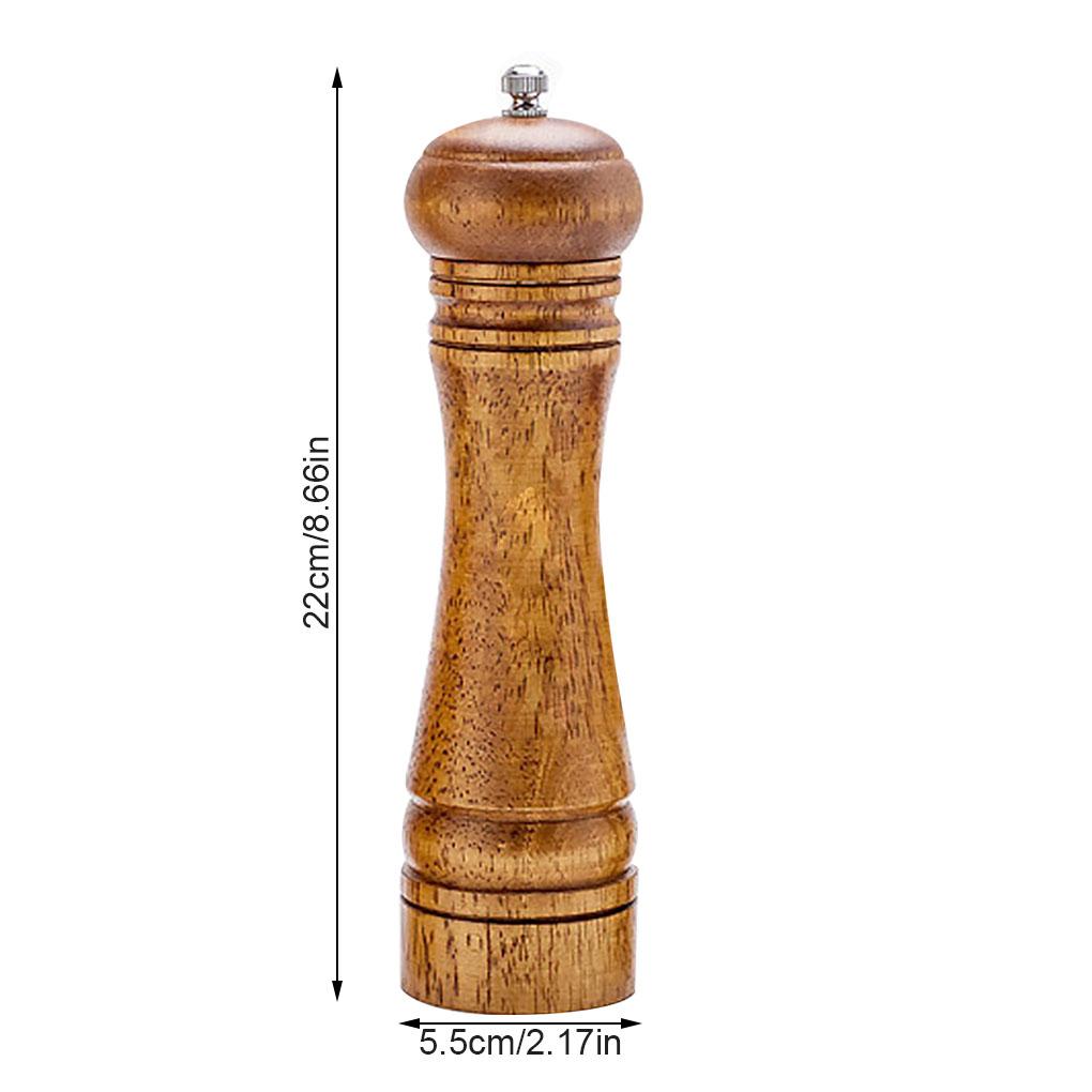 Pepper Mills Solid Wood Pepper Mill with Strong Adjustable Ceramic