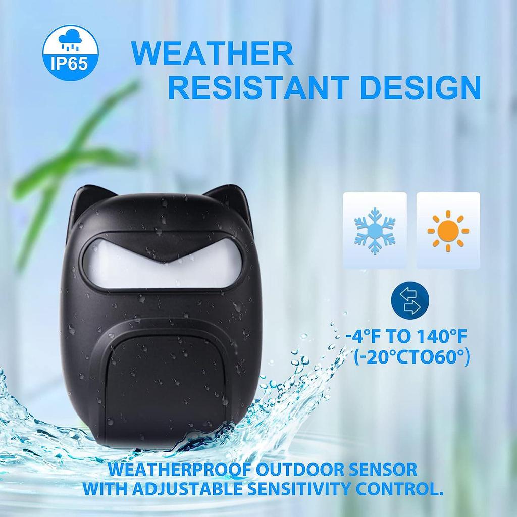 Smart Home Wireless Doorbell with Infrared Sensor and Long-Range Driveway Alarm