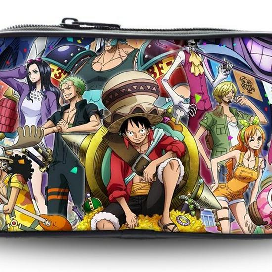 Luffy Large Capacity Cartoon Pen Case - Student Stationery Bag Soft Pen Bag 50g